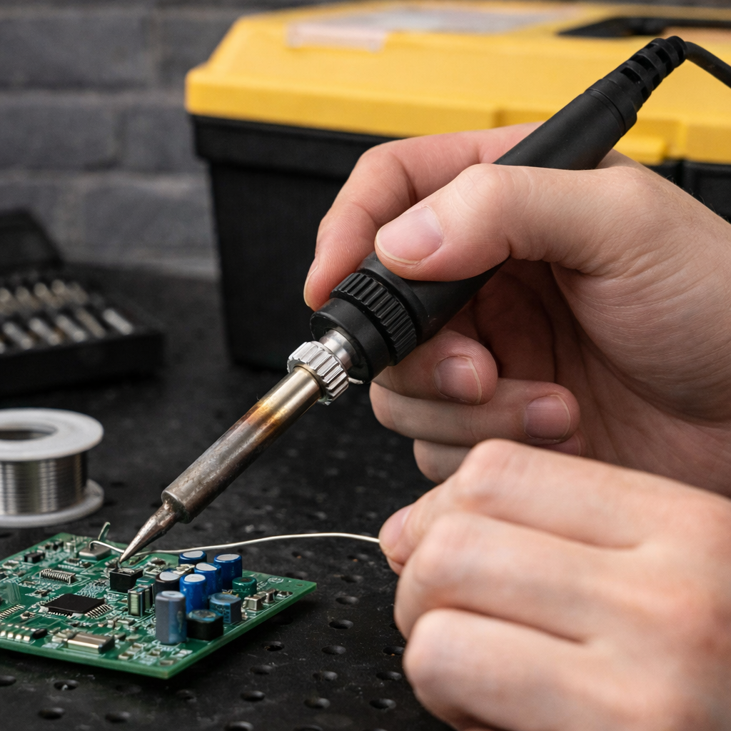 Electric Soldering Iron Set with Metal Stand