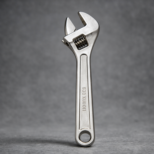 Industrial Chrome Steel Wrench
