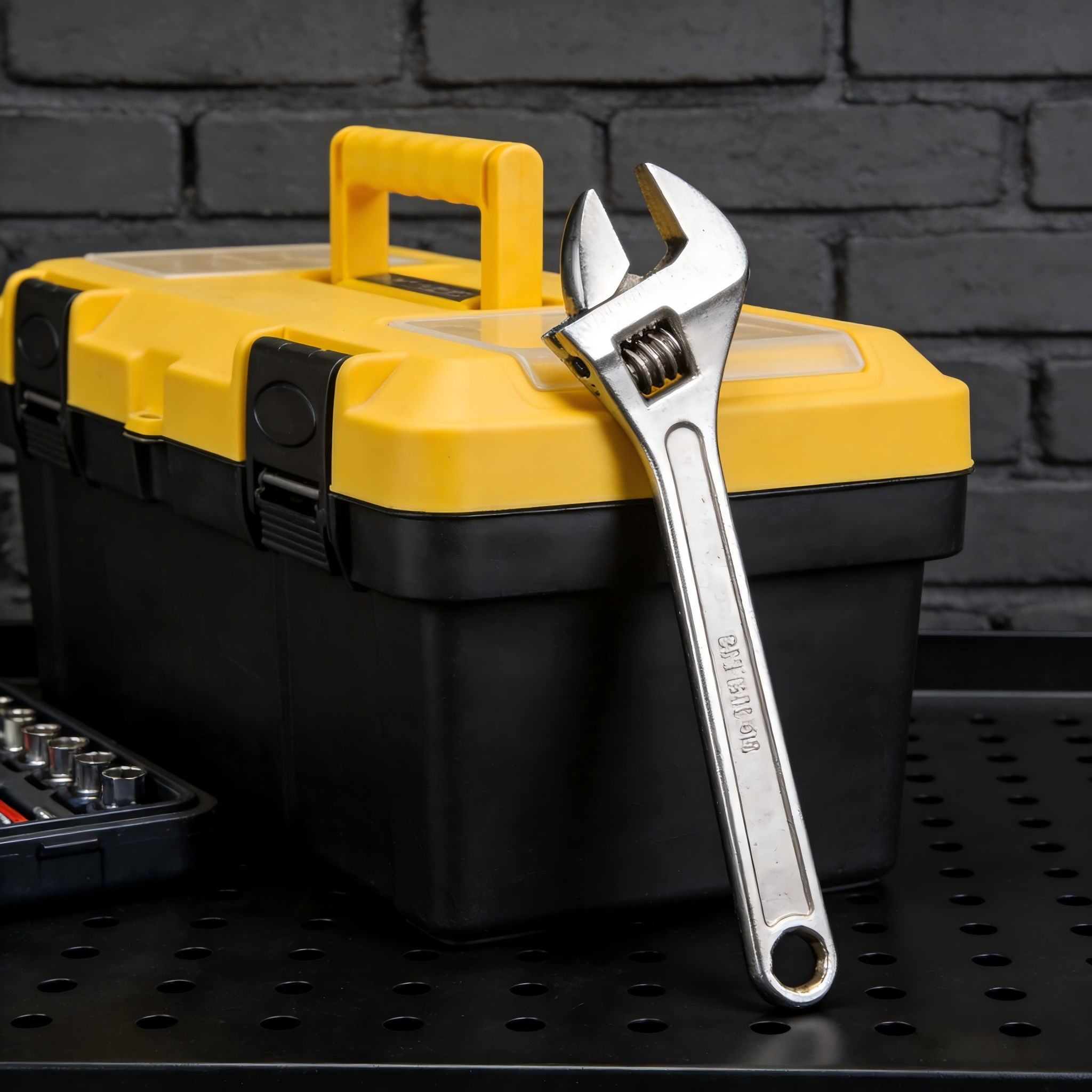 Industrial Chrome Steel Wrench