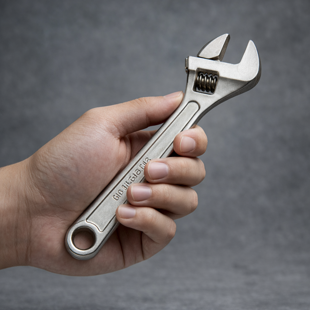 Industrial Chrome Steel Wrench