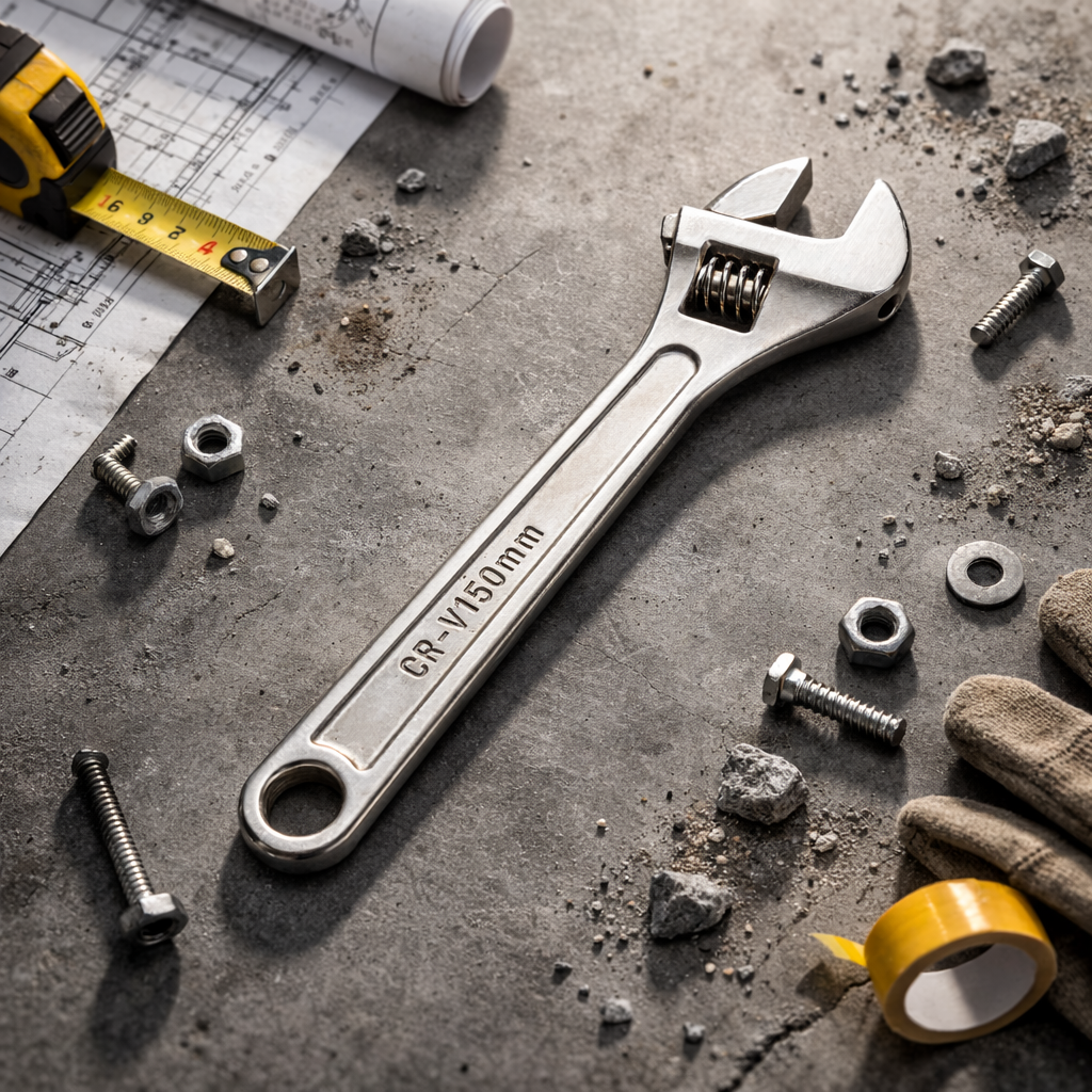 Industrial Chrome Steel Wrench